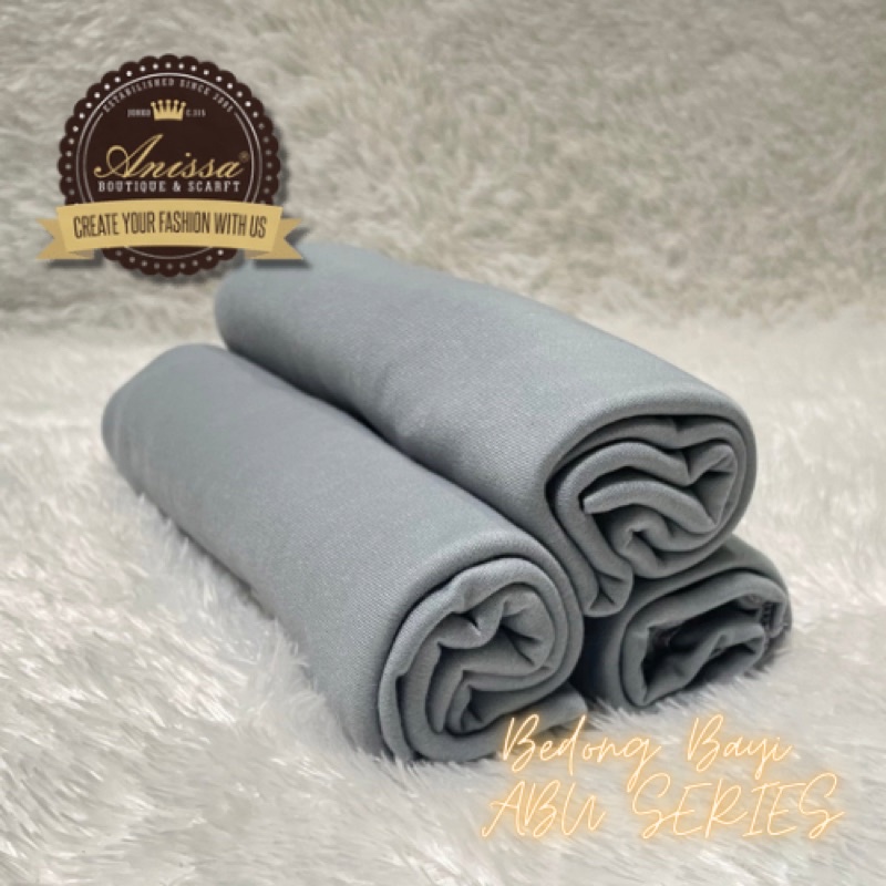 3 pcs Bedong bayi pernel bayi baru lahir grey seri