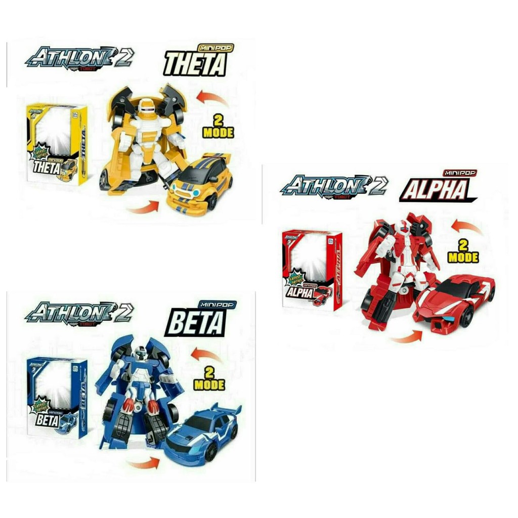 Lakustore Mainan Edukasi Anak Tobot Terbaru Alpha, Theta, Beta