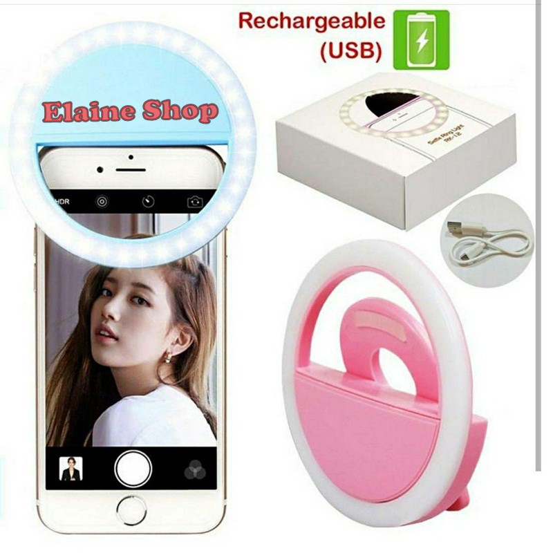 Jual SELFIE RING LIGHT BASIC MINI 3 LEVEL LED LAMPU BIGO LAMPU SELFIE