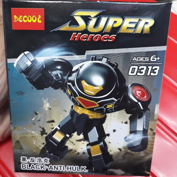ITN - decool 0313 Black anti hulk buster super heroes
