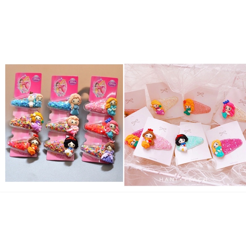 Hair Clip Princess / Jepit Rambut Anak / Hair Clip Kitty 1 set 3 pcs