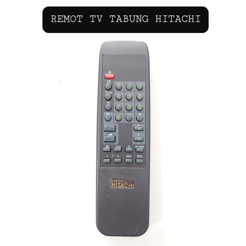 REMOT TV TABUNG HITACHI TELEVISI