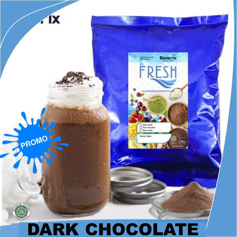 

BUBUK MINUMAN RASA KEKINIAN SERBUK MINUMAN PREMIUM ANEKA RASA DARK COKLAT KEMASAN 1KG SUDAH MIX GULA