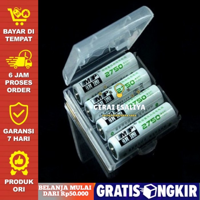 Tempat Baterai Tamiya 4pcs Transparant