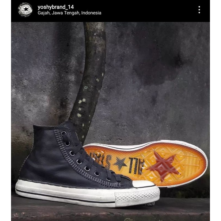 Converse x John Varvatos Artisan Stich Leather Drill (sz 41) ori 100%