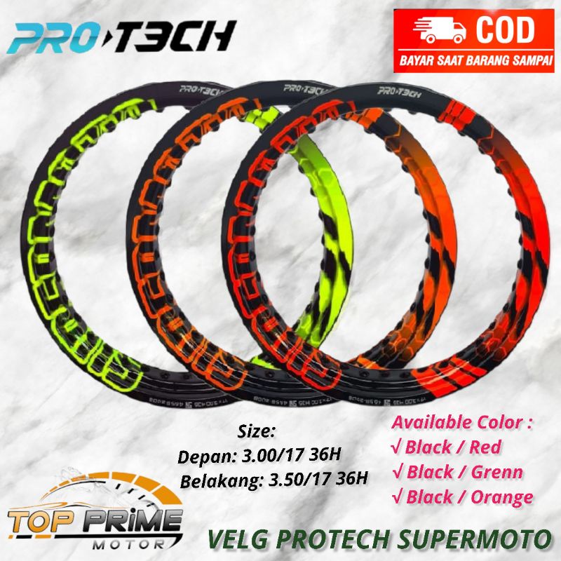 VELG PROTECH SUPERMOTO UK. 300-350/17 36H VELG TRAIL