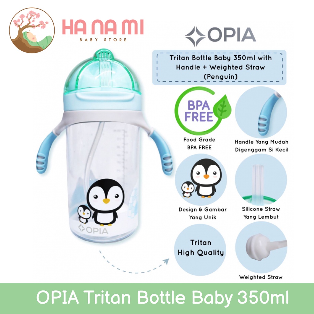 Opia Tritan Bottle Baby 350ml - Botol Bayi BPA Free