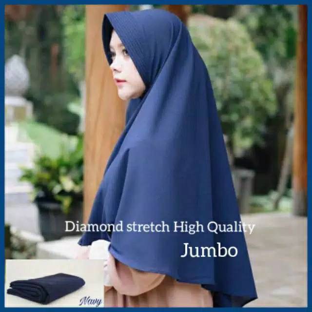 Promo .Khimar Pet jumbo bergo diamond ceruty