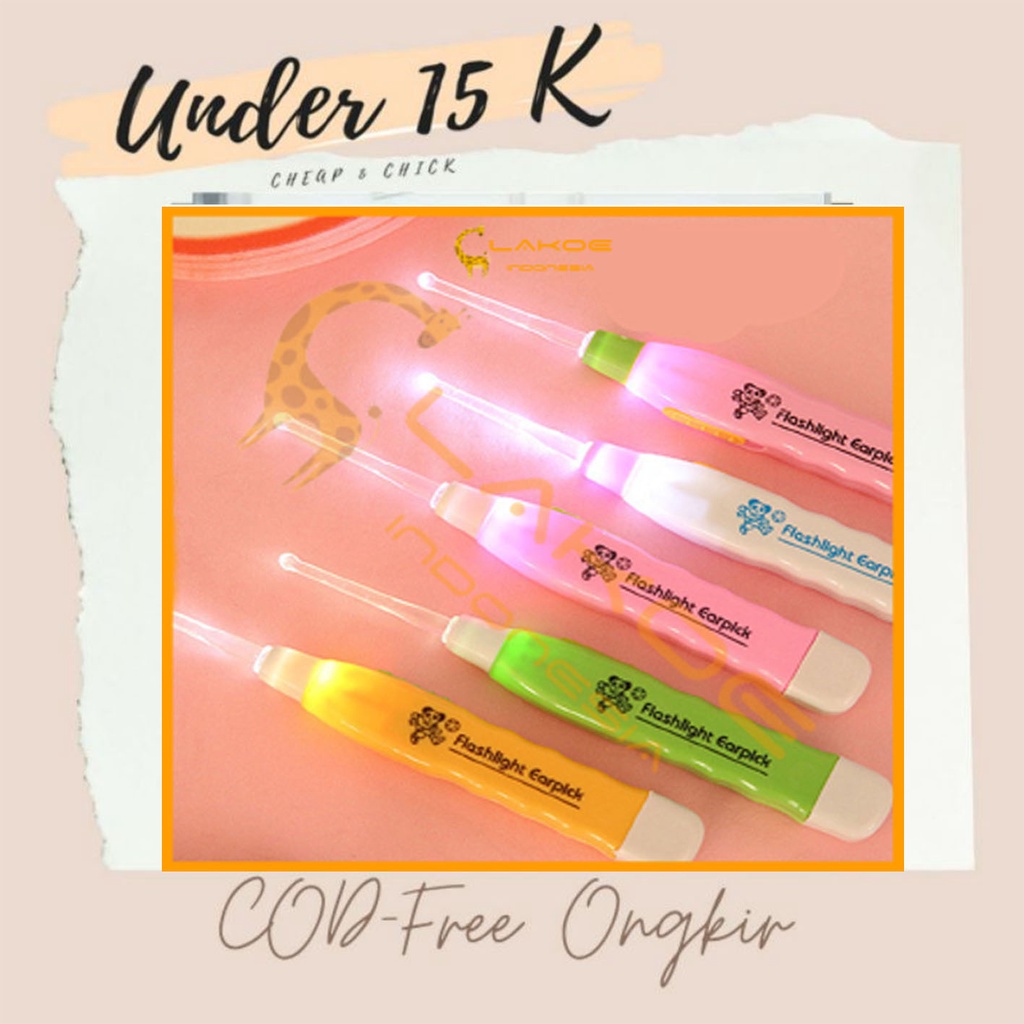 Korek kuping LED - AC 115 - Ear pick lampu alat  pembersih telinga korek kurek pengorek  kuping nyal