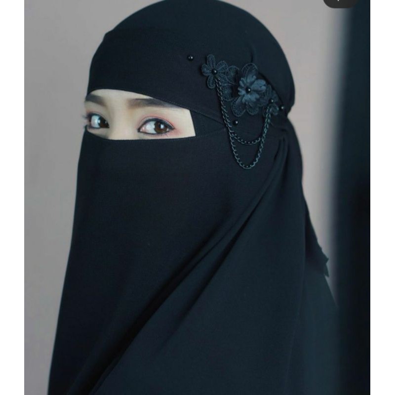 Niqab Bandana Niqab Cadar Niqab Yaman Cadar Bandana Niqob Viral Termurah Niqob IMELDA RANTAI