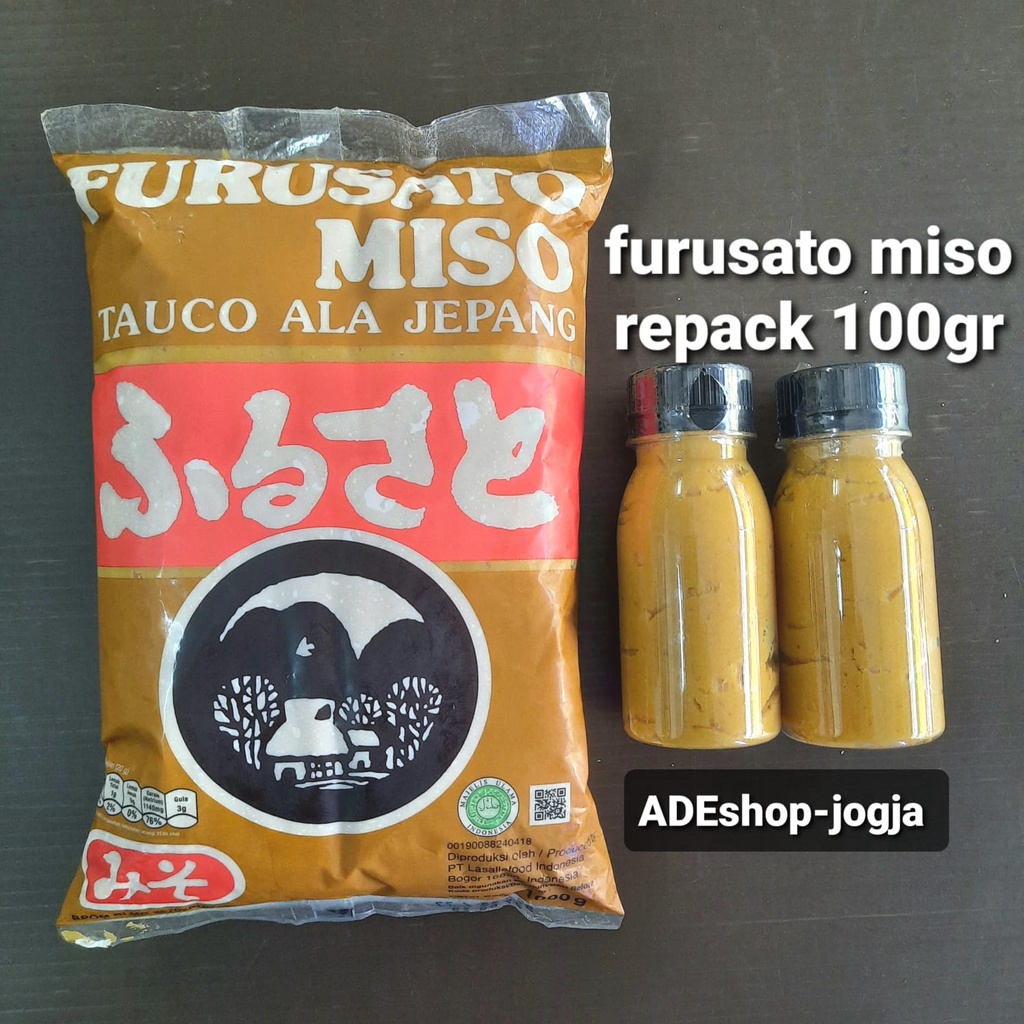 

Furusato Miso 100 gr repack - Tauco Ala Jepang Red Merah Shiro Soup Sup Halal lokal