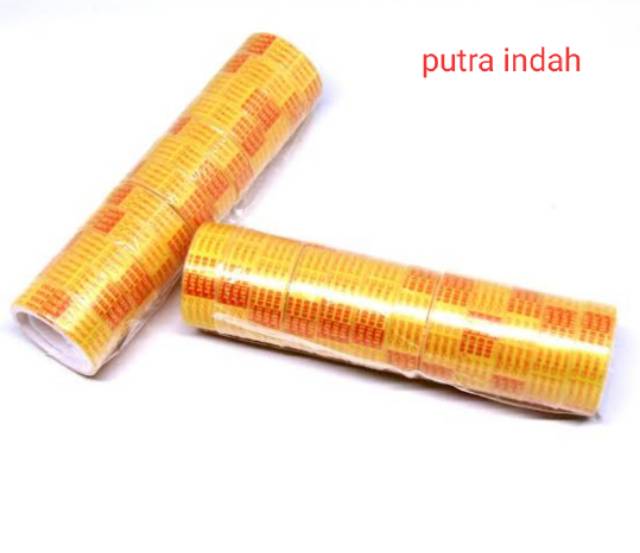 Isolasi Kado Gambar Lucu Fancy(1 Slop isi 10pcs)/Solasi Gambar/solatif Glitter