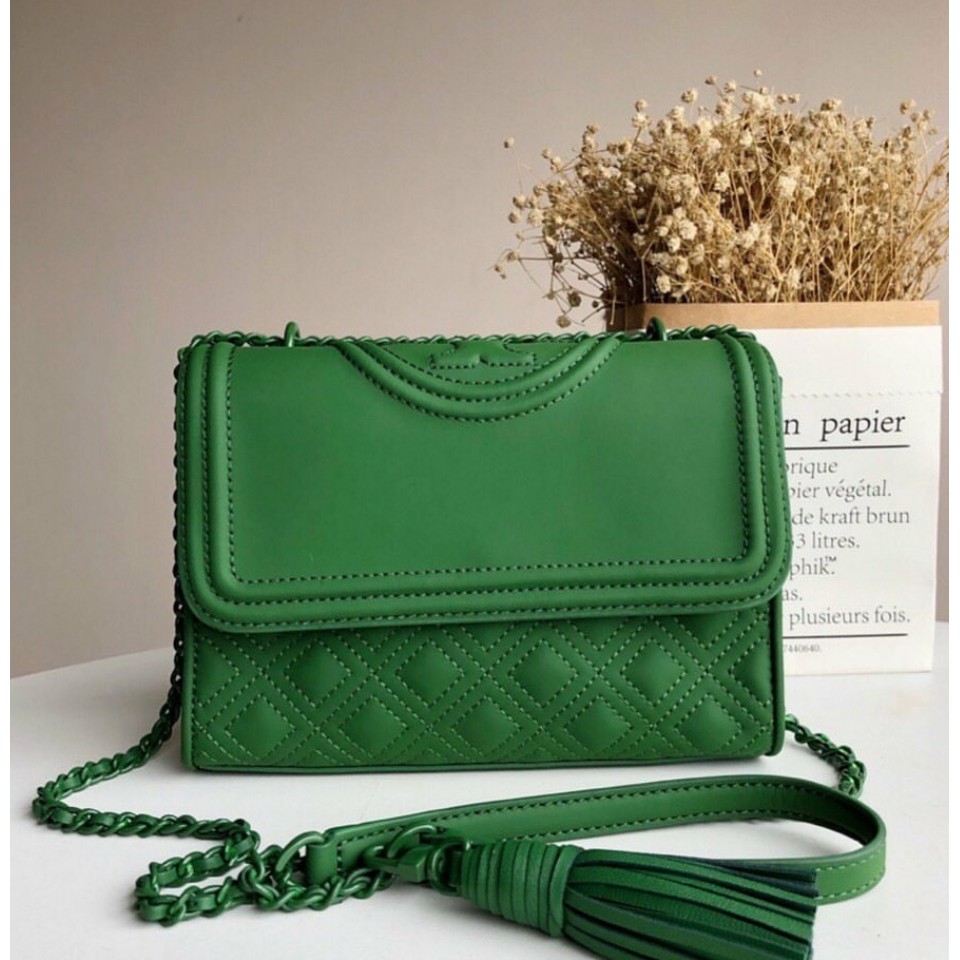 tory burch green bag