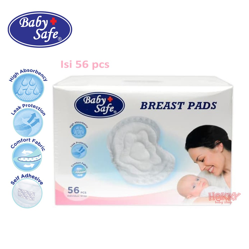 Baby Safe Breast Pad Isi 56 Pcs Breastpad Babysafe Penyerap Asi