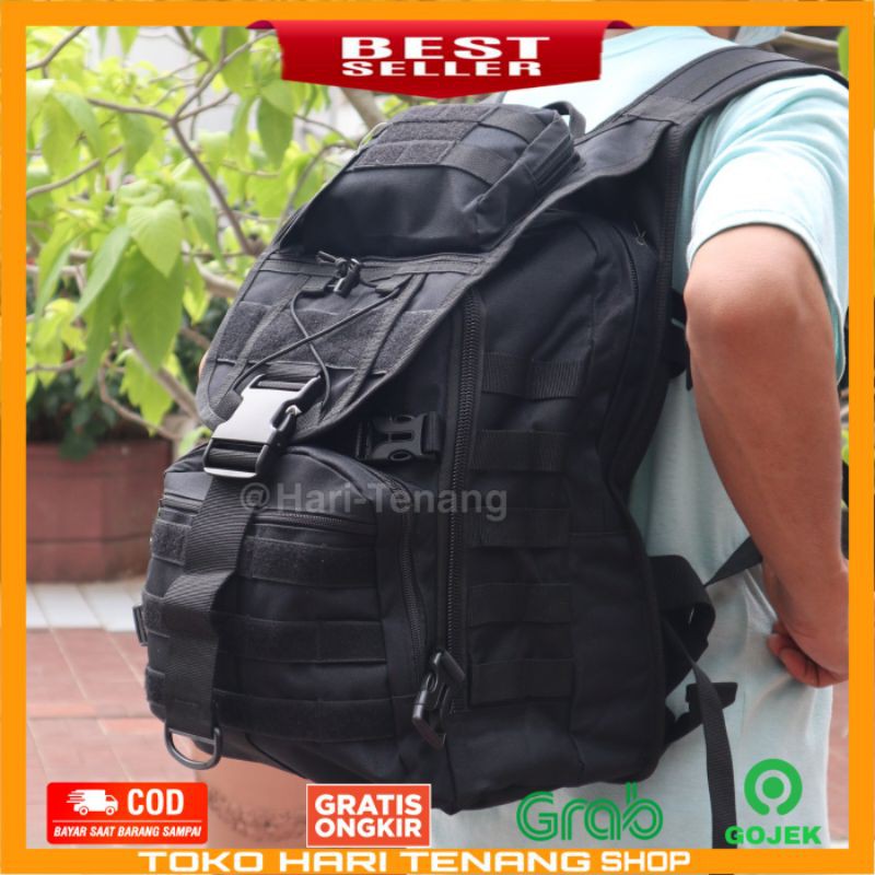 TAS RANSEL 9900 HITAM TAS PUNGGUNG TACTICAL IMPORT