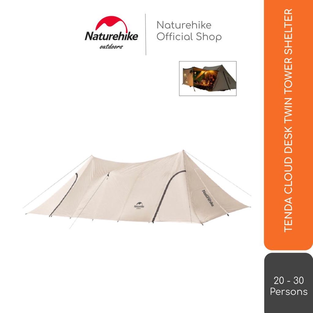 Naturehike Tenda Cloud Desk Twin Tower Shelter Nh20Tm001 Camping