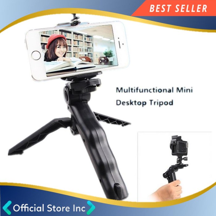 TaffSTUDIO Handheld Stabilizer HP Kamera Gopro Vlog Video Tripod Mini