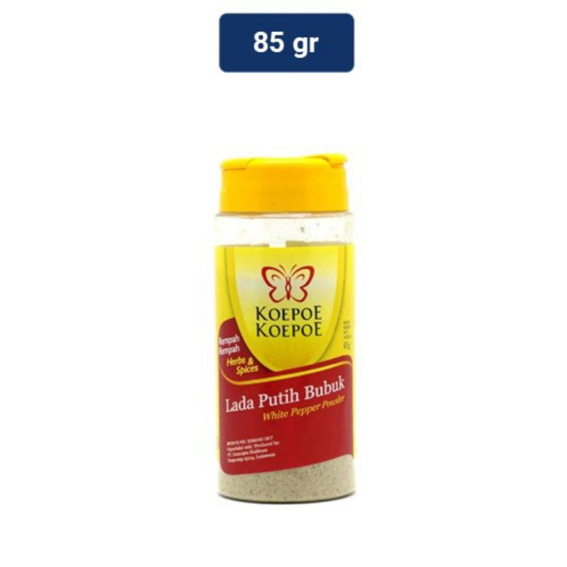 

Koepoe Koepoe Lada Putih Bubuk 85gr