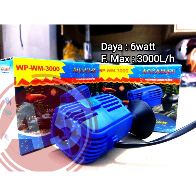 PROMO POMPA ARUS OMBAK AQUARIUM WAVEMAKER AQUAMAN WP WM 3000