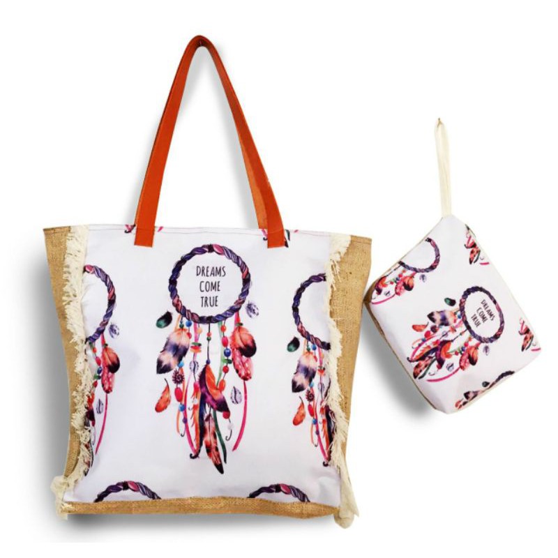 Tas Goni Rombe Set Pouch Printing Original Made in Bali