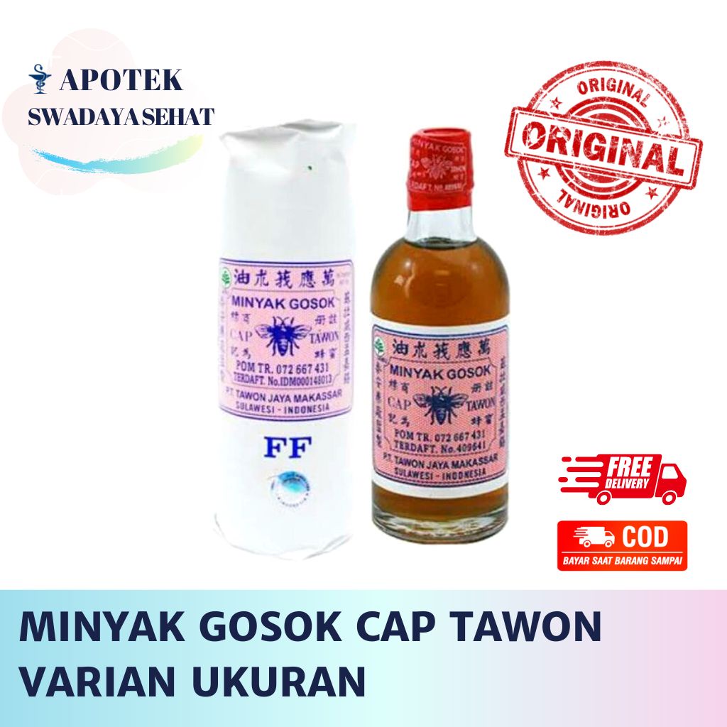 MINYAK GOSOK CAP TAWON Varian FF EE DD CC - 90 ML 60 ML 30 ML 20 ML