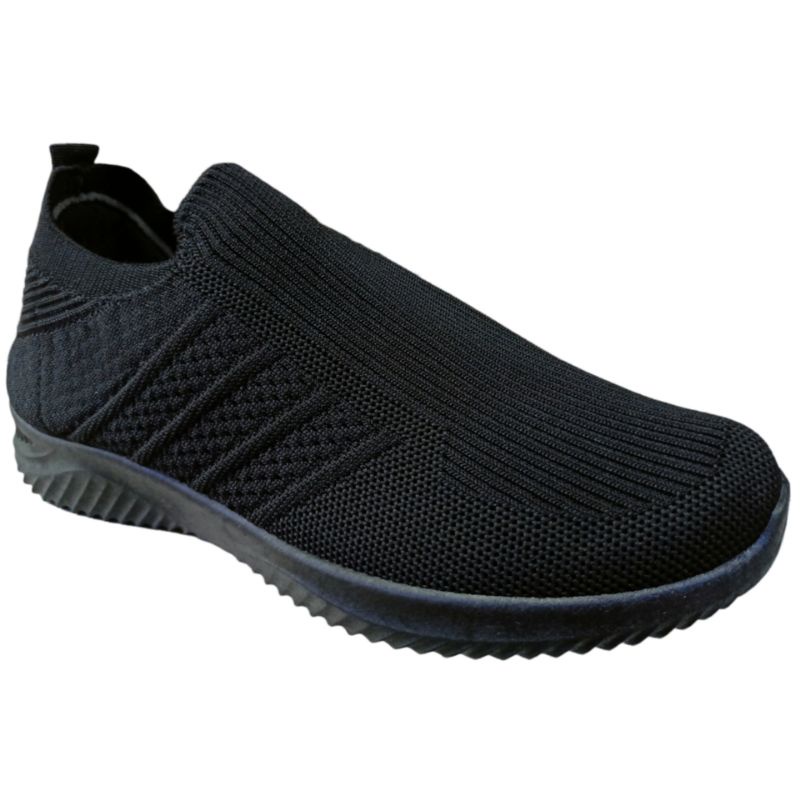 SAILATU Original Sepatu Sneakers Slip On Selop Selobokan Sepatu Hitam Polos Sepatu Casual Sekolah Kerja Kuliah Trendi Fashionable Kekinian