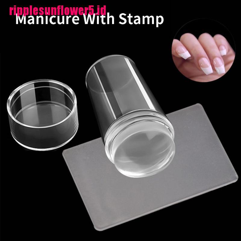 Stempel Gel Silikon Bening Untuk Nail Art