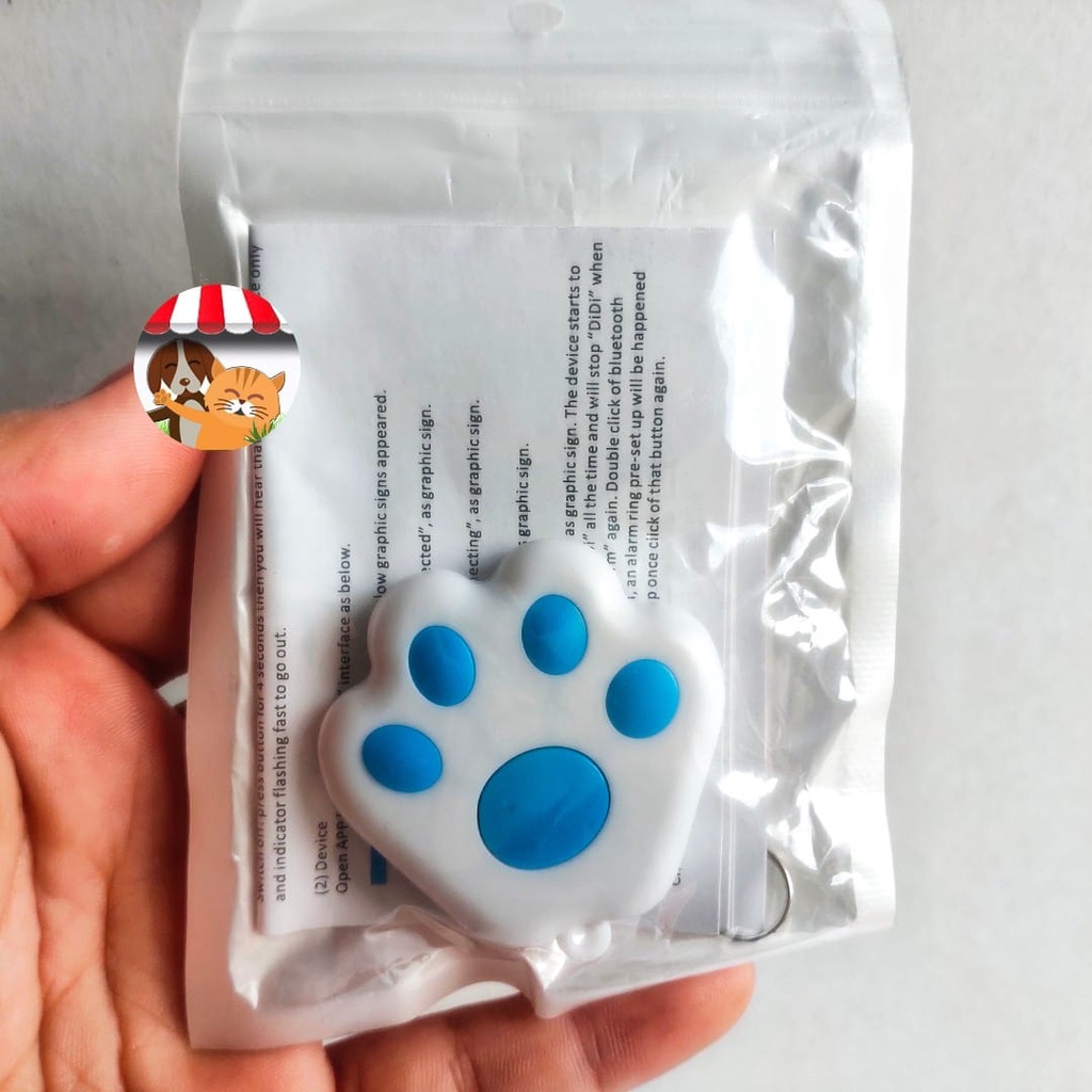 Pets GPS Tracker Bluetooth Paw Shape - Alat Pelacak Anjing Kucing