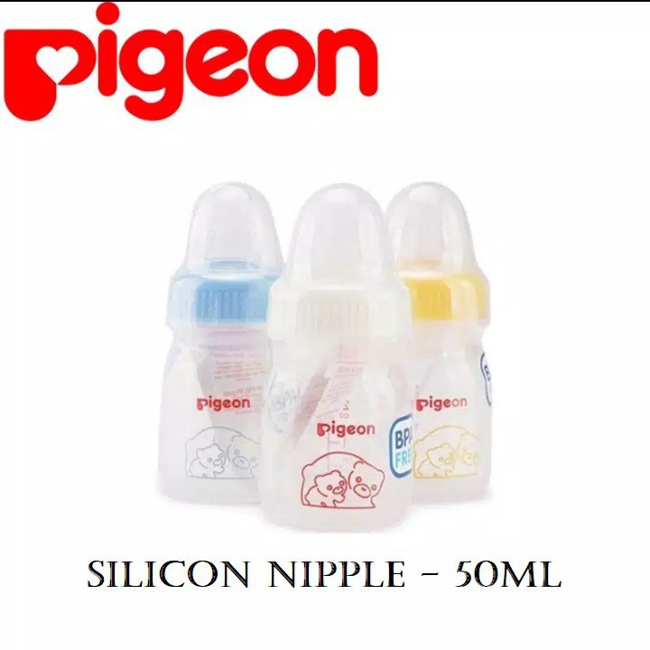 [ECO] Pigeon Botol Susu 50ml Eco Nipple Silicone - Milk Bottle 50 ml