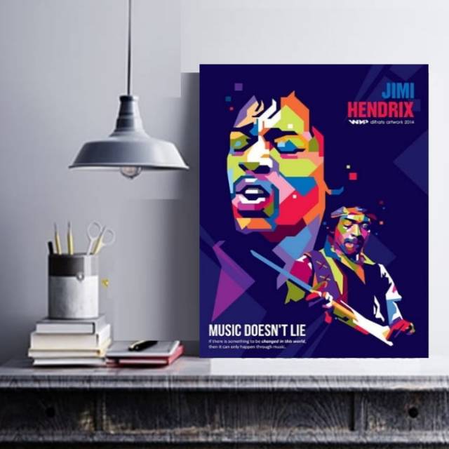 

Jimi Hendrix || Size 30x42 cm