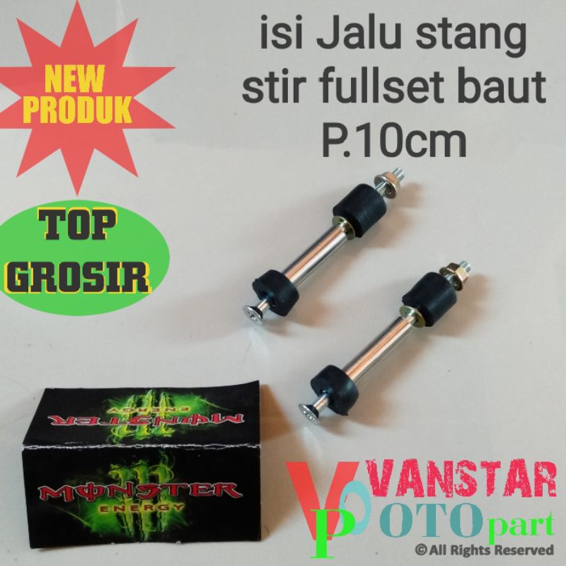 karet Jalu stang stir fullset sepasang siap pakai