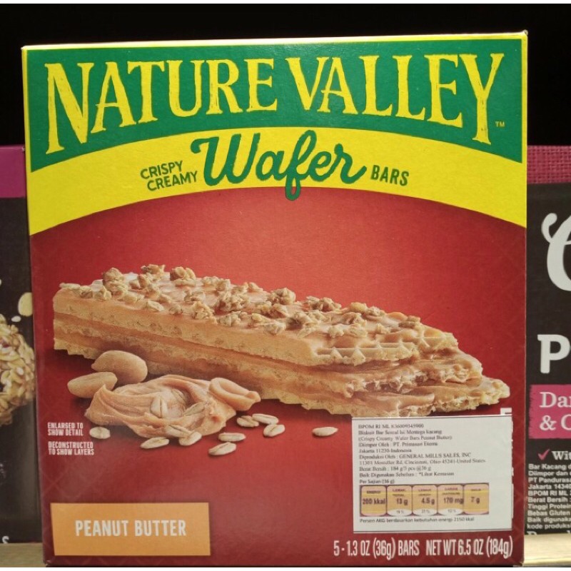 

nature valley wafer bars peanut butter 6.5 oz