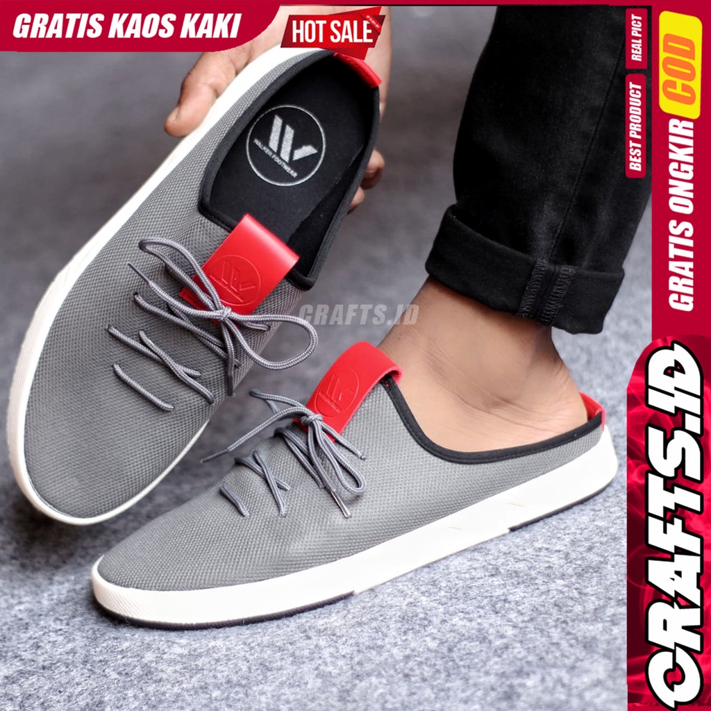 CRAFTS SUARES Sandal Sepatu Bustong Slop Hitam