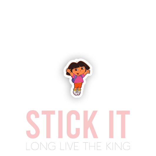 

Stiker sablon setrika DTF kaos baju sticker vinyl dora gamer 72