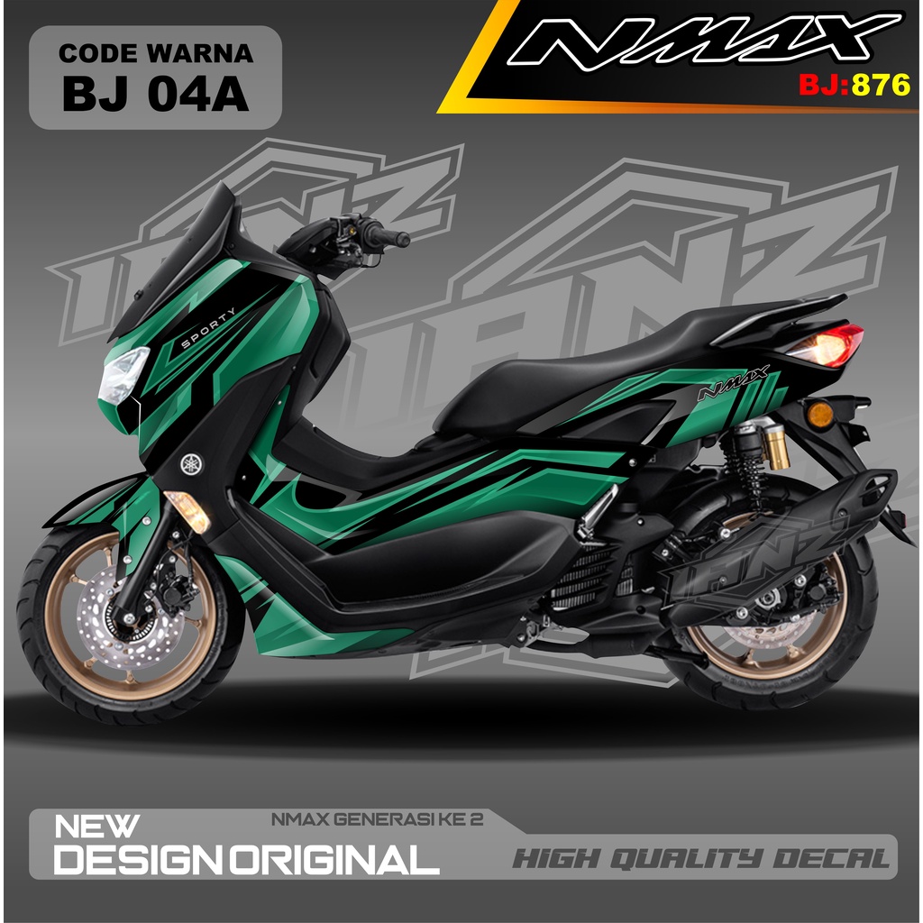 DECAL STICKER NMAX FULL BLOK MOTOR / DECAL FULL BODY NMAX / DECAL STIKER FULL BODY NMAX / stiker decal nmax terbaru