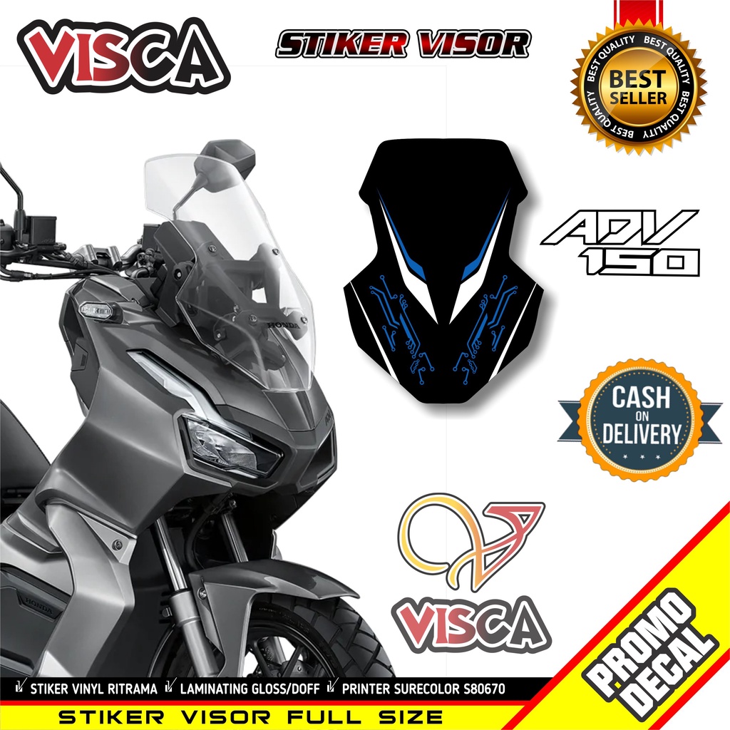 Stiker Visor Adv 150 Sticker Adv 150 Stiker Motor Adv 150 Stiker Visor Motor Honda Adv 150 Hitech