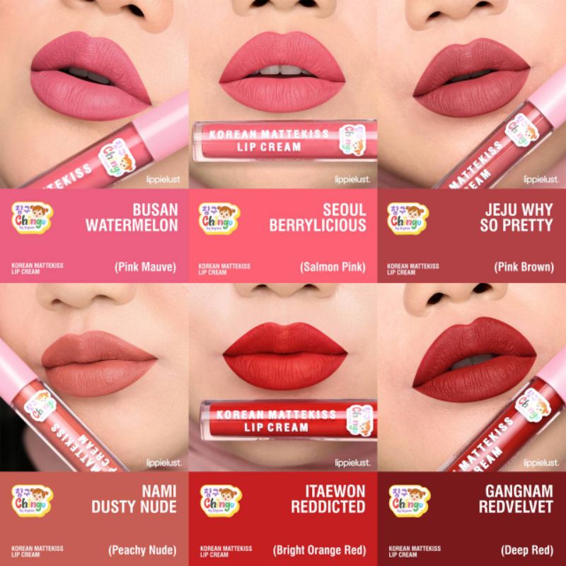 CHINGU KOREAN MATTEKISS LIPCREAM BY KIYOWO