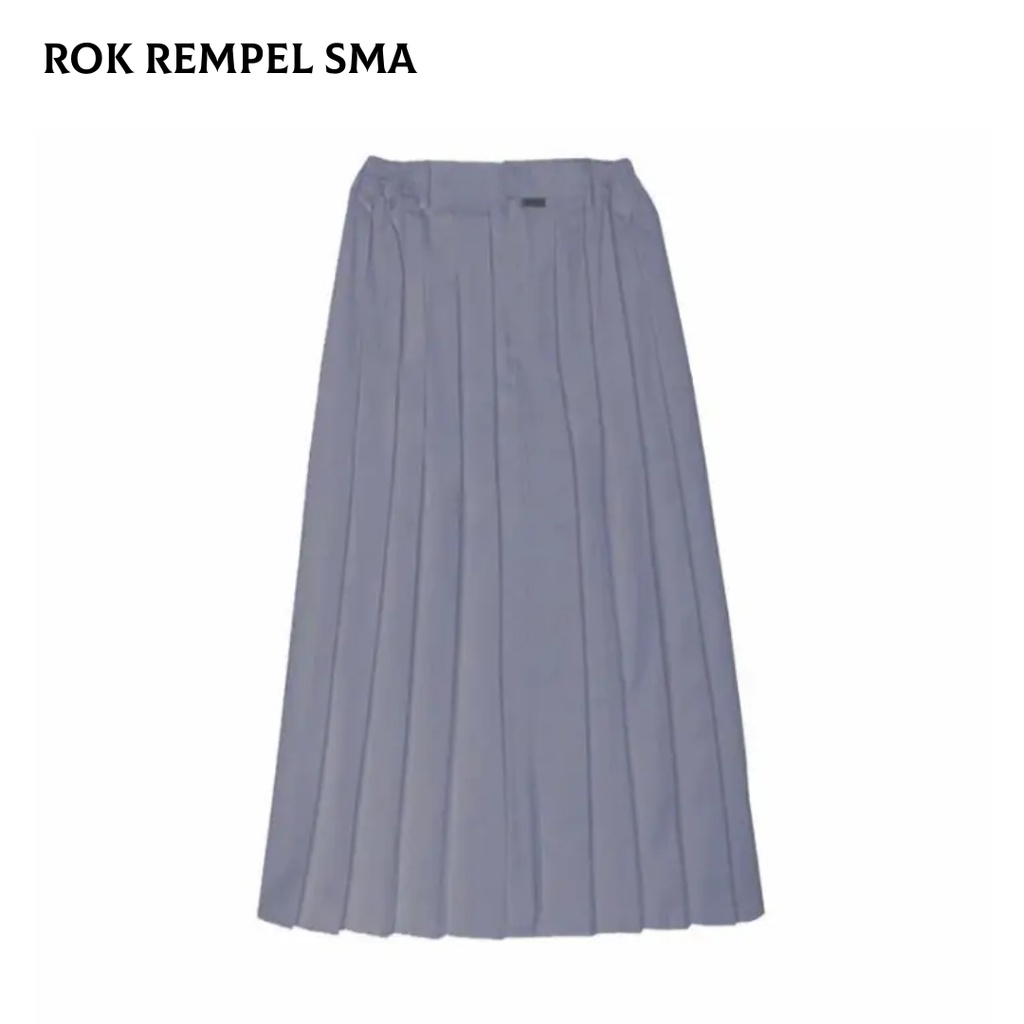 Jual Seragam SMA Rok Abu Panjang - Rok SMA Rempel Panjang - Seragam ...