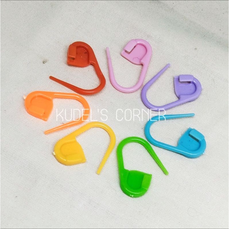 72pcs/ 6 lusin Stitch marker/ penanda rajut/ penanda jahitan/ kait masker plastik