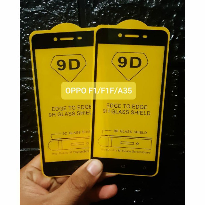 OPPO A73 LAMA A75 LAMA A79 LAMA Tempered Glass Full Lem 9D Full Cover Anti Gores Kaca - White_Cell