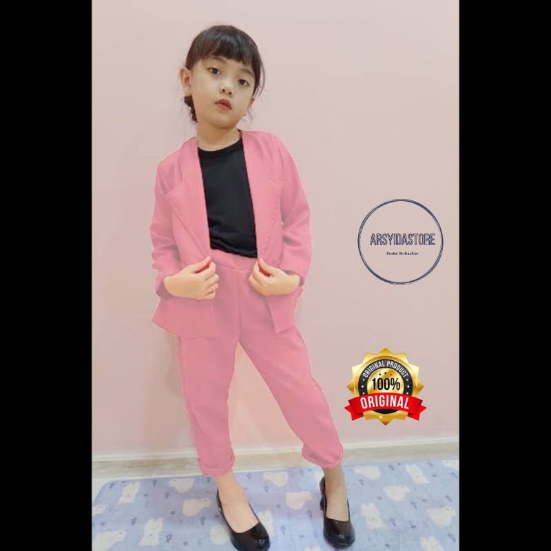 Setelan Jas Blazer Anak Prempuan(2-13thn)