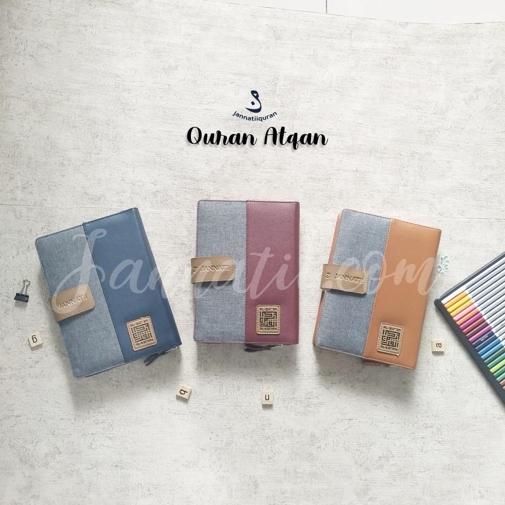 [PAKET LENGKAP] Quran Atqan Latin A4 [BESAR] | Bonus Tasbih Digital & Al Matsurat | Quran Latin | Qu