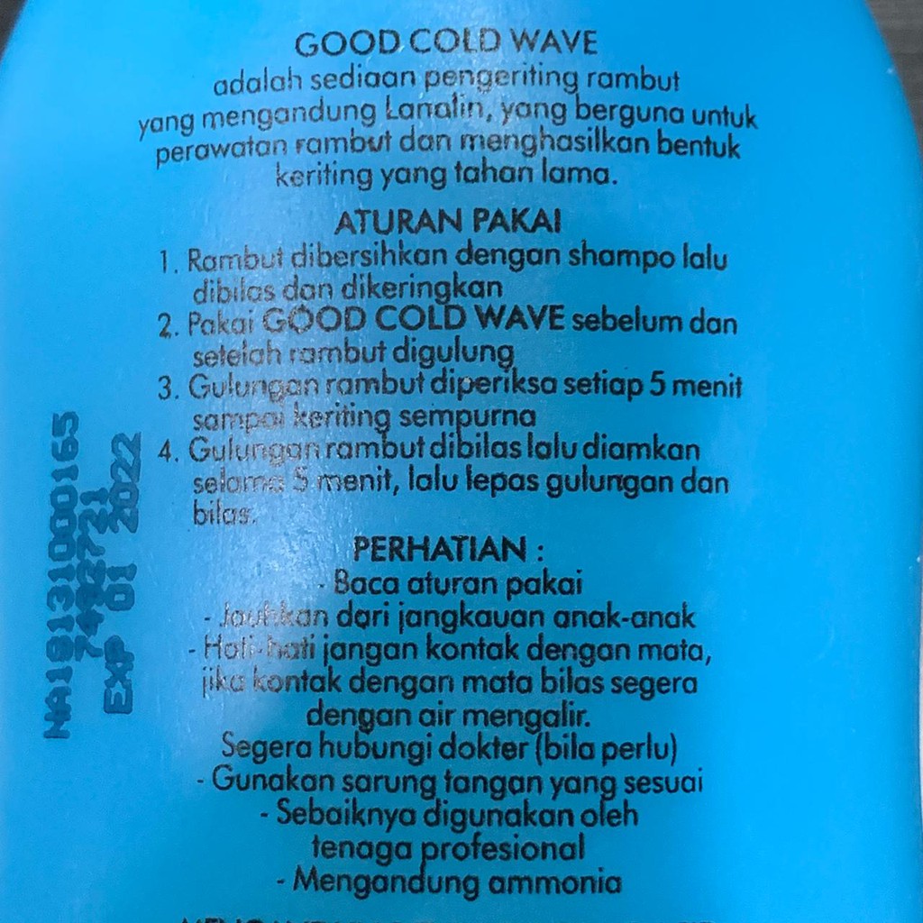 Good Cold Wave 120ml   Step 1 Obat Keriting Rambut