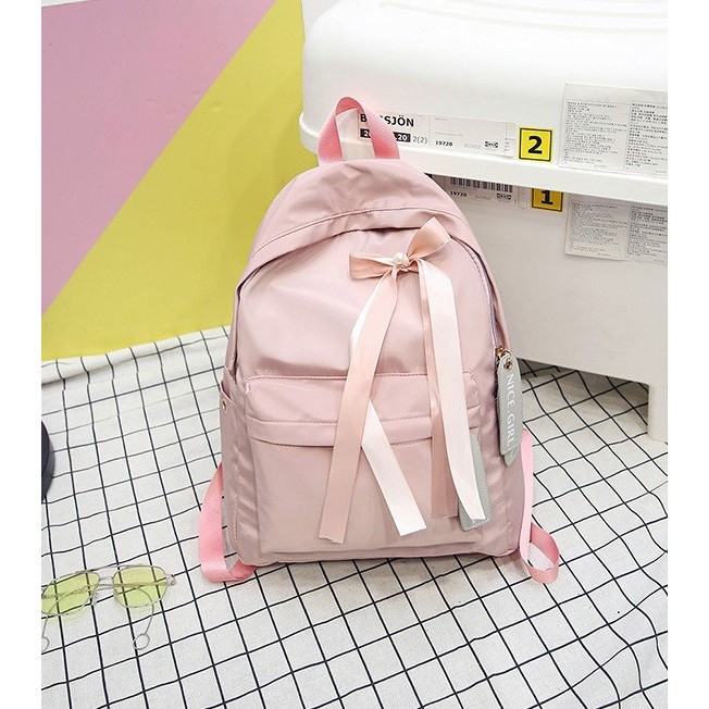 Backpack Wanita ABG Cewe Tas Sekolah Nylon Tas Punggung Bag - JB777