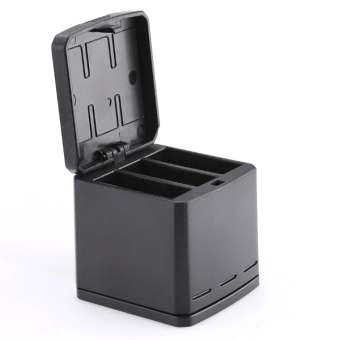 Hot Promo ! TELESIN Charger Baterai 3 Slot Storage Box for GoPro Hero 5/6/7