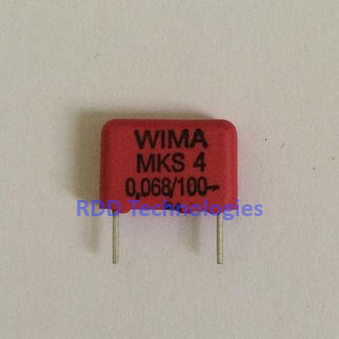 WIMA Film Capacitor 68nF/100V MKS4 Series