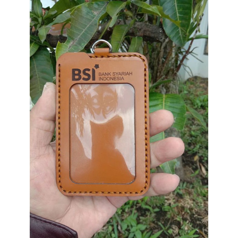 

Id card holder name tag kulit BSI
