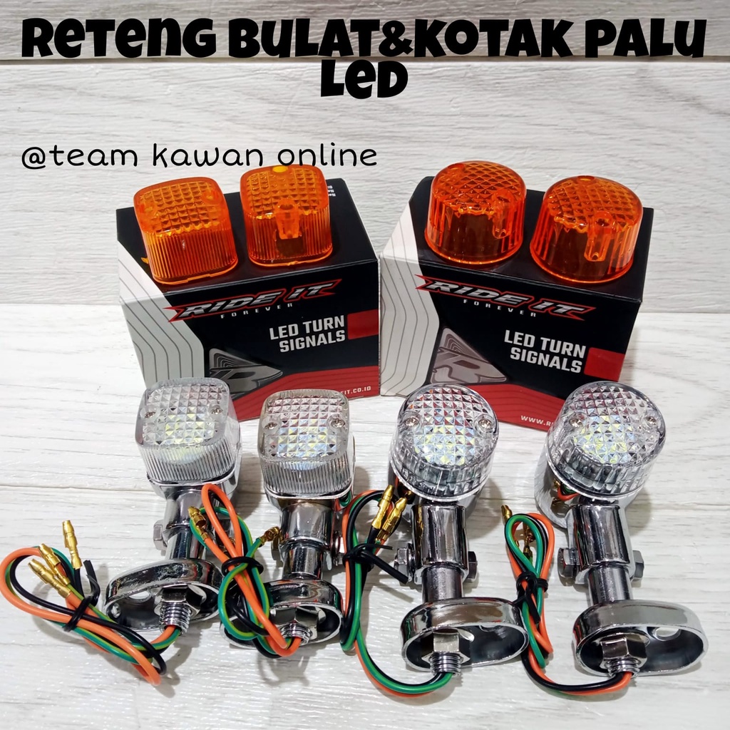 Sein reteng Bulat dan kotak palu LED lampu sein bulat palu LED CB GL bulat palu led RIDE IT