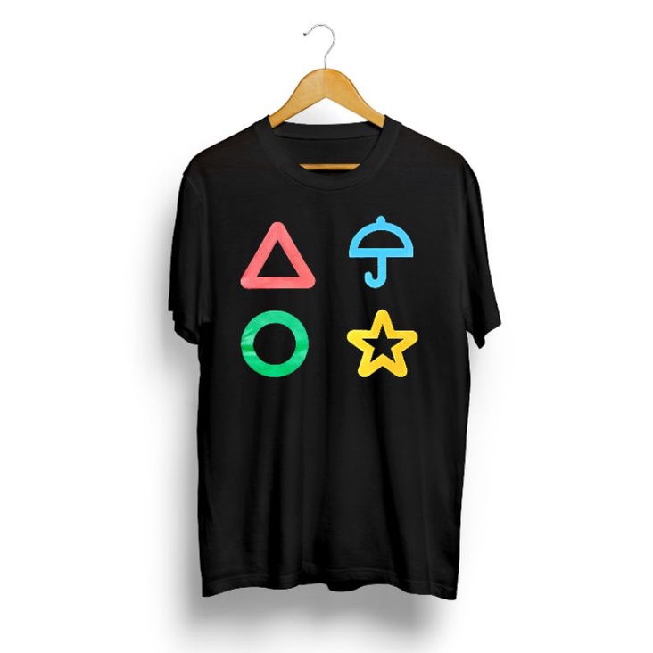 kaos pria/SQUID GAME/kaos hitam