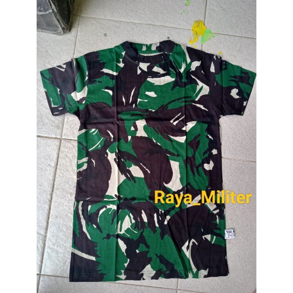 ORI 100%. Kaos loreng jatah TNI. Malvinas, NKRI, Kostrad, Raider